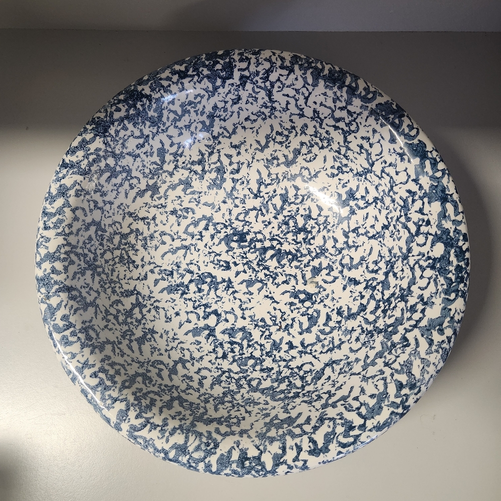 Blue and White Speckled Bowl